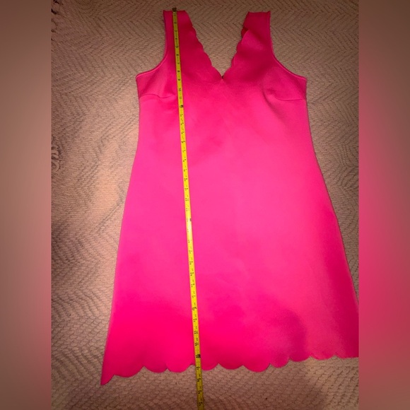 Lilly Pulitzer MIKAYLA scallop hem pink Shift Dress size Large. NWOT. - Picture 5 of 13